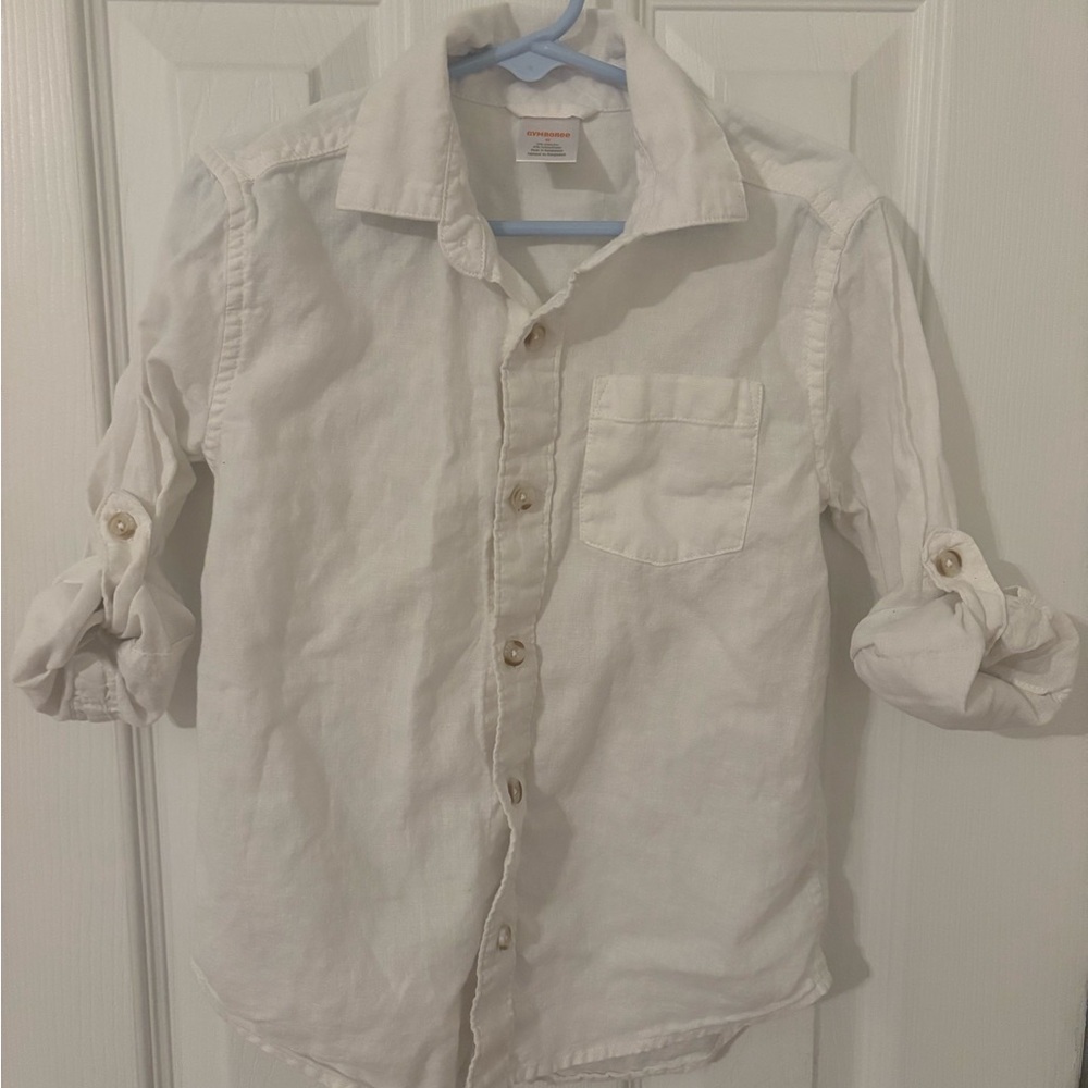 Gymboree White Button Down Kids Shirt